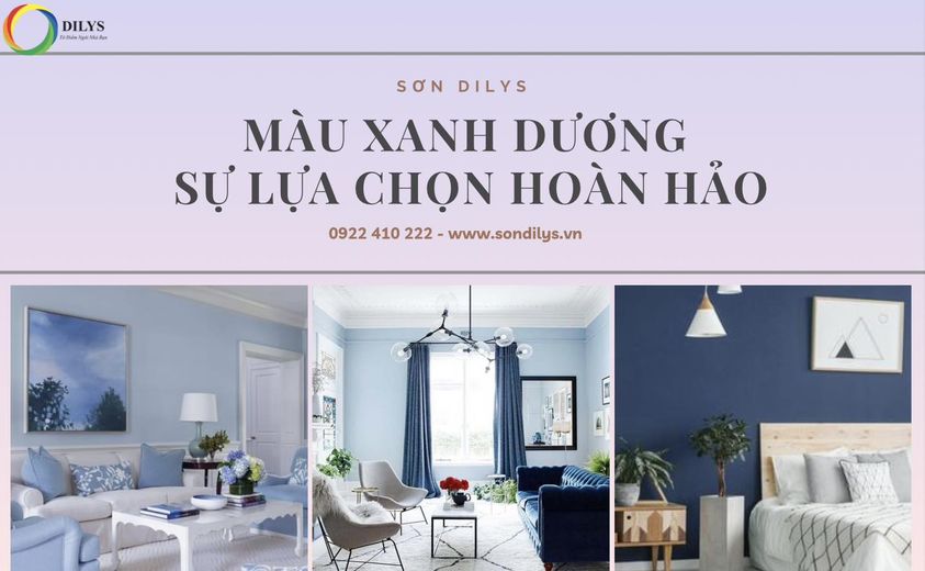 Màu xanh dương - Mang đại dương vào không gian sống